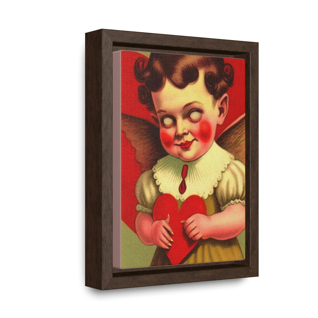 Lil Demon Girl Framed Mini Canvas